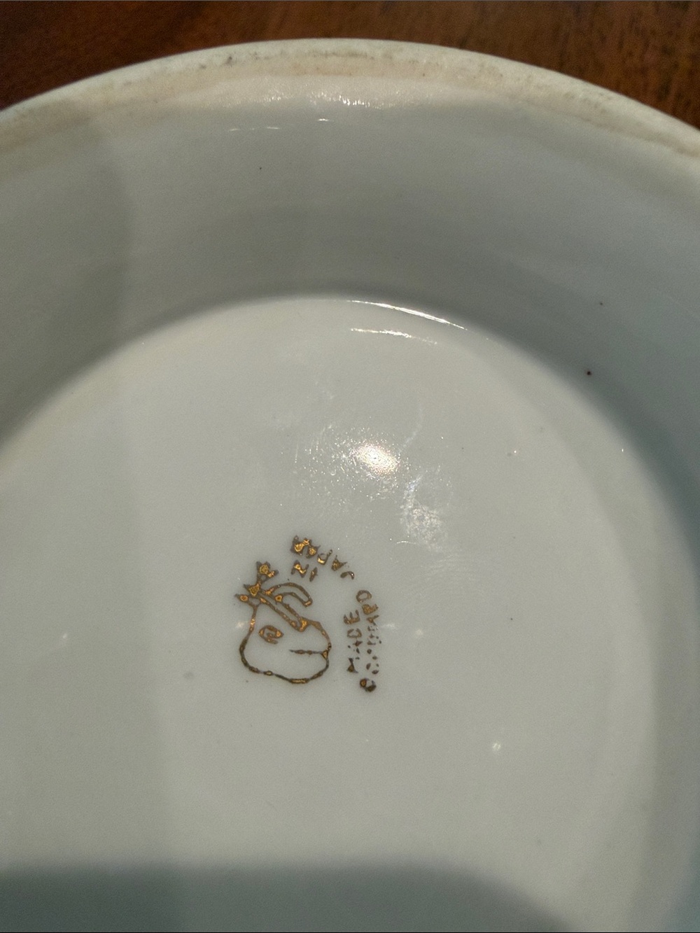 Vintage 50’s Floral Porcelain Footed Bowl Made in Japan - Picture 5 of 5